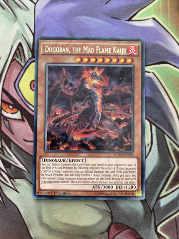 MP16-EN098 Dogoran, the Mad Flame Kaiju Rare 1st Edition NM Yugioh