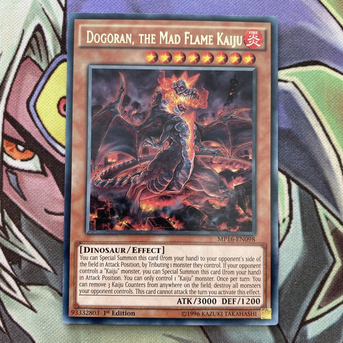 MP16-EN098 Dogoran, the Mad Flame Kaiju Rare 1st Edition NM Yugioh