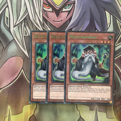 DLCS-EN025 x3 Mathematician Mixed Colour Excellent Condition Yugioh