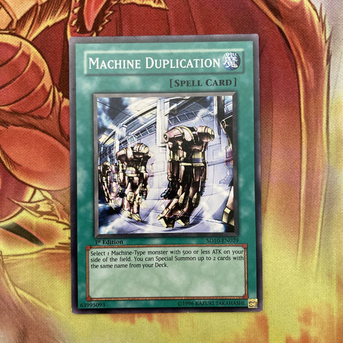 SD10-EN029 Machine Duplication - 1st Edition - NM- Yugioh