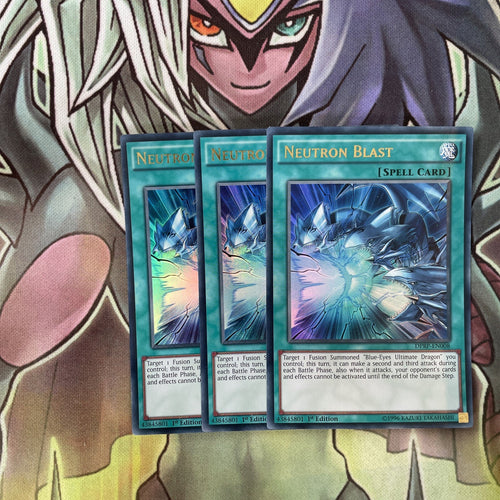 DPRP-EN008 x3 Neutron Blast Ultra Rare Excellent Condition Yugioh