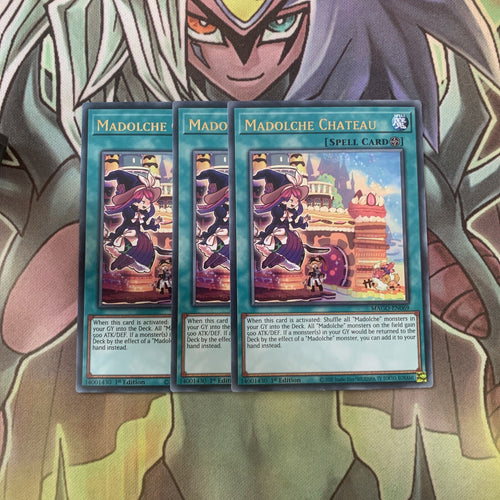 MAGO-EN069 x3 Madolche Chateau Rare Excellent Condition Yugioh