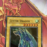 LOD 050 Yugioh - Luster Dragon - UNL Super Rare - heavy play