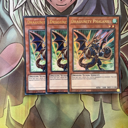 GFTP-EN073 x3 Dragunity Phalanx Ultra Rare Excellent Condition Yugioh