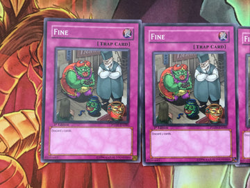 PTDN-EN080 Yugioh Fine Common NM/MINT 3X 1st Edition (back)