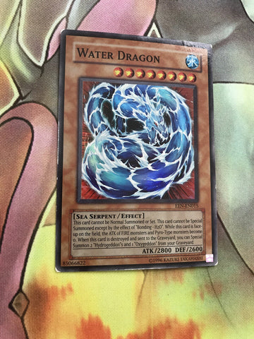 EEN-EN015 YUGIOH WATER DRAGON SUPER RARE PLAYED