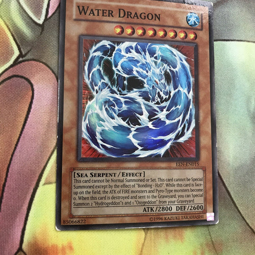 EEN-EN015 YUGIOH WATER DRAGON SUPER RARE PLAYED