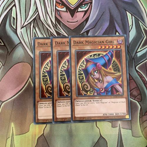 LEDD-ENA02 x3 Dark Magician Girl Common Excellent Condition Yugioh