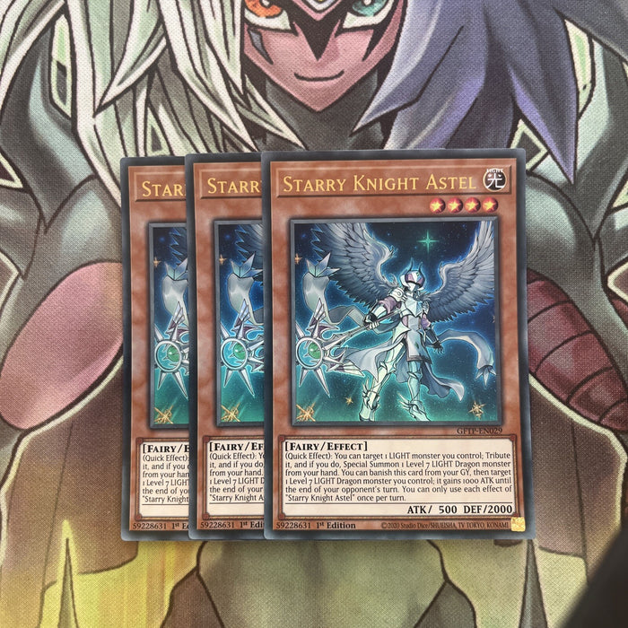 GFTP-EN029 x3 Starry Knight Astel Ultra Rare Excellent Condition Yugioh