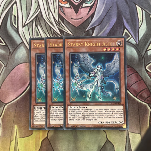GFTP-EN029 x3 Starry Knight Astel Ultra Rare Excellent Condition Yugioh