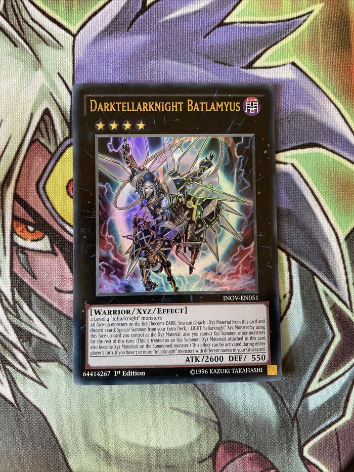 INOV-EN051 Darktellarknight Batlamyus Ultra Rare 1st Edition NM YuGiOh Card