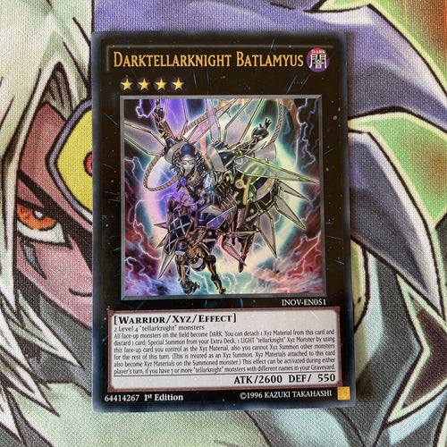 INOV-EN051 Darktellarknight Batlamyus Ultra Rare 1st Edition NM YuGiOh Card