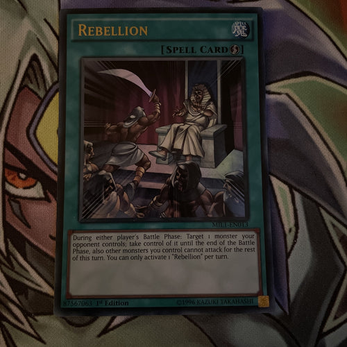 MIL1-EN013 Rebellion Ultra Rare 1st Edition NM Yugioh Card