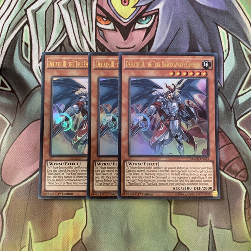 MACR-EN023 x3 Dreiath III, the True Dracocavalry General Ultra Excellent Yugioh