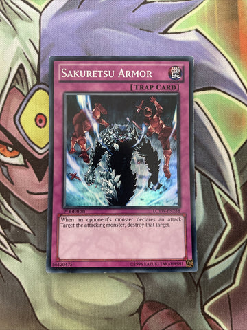 LCYW-EN288 Sakuretsu Armor Super Rare 1st Edition NM Yugioh Card