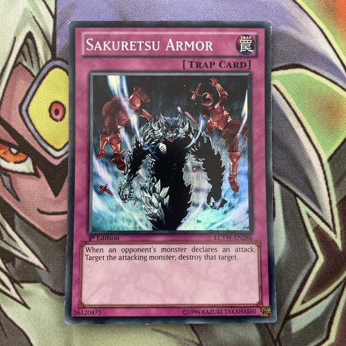 LCYW-EN288 Sakuretsu Armor Super Rare 1st Edition NM Yugioh Card