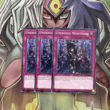 SDSH-EN038 x3 Unending Nightmare Common Excellent Condition Yugioh