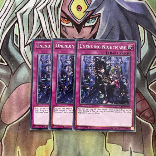 SDSH-EN038 x3 Unending Nightmare Common Excellent Condition Yugioh