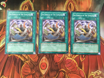 CRMS-EN059 Yugioh 3x Six Scrolls Of The Samurai  (Mixed)
