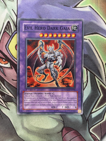 DP06-EN010 Evil Hero Dark Gaia Common 1st Edition NM Yugioh Card