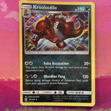 Pokemon Card Krookodile Sun & Moon Holo Rare 85/149 Near Mint