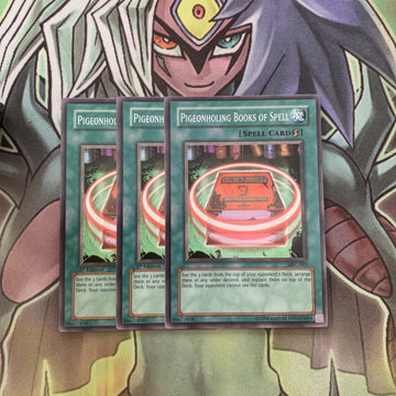MFC-093 x3 Pigeonholing Books of Spell Common Excellent Condition Yugioh