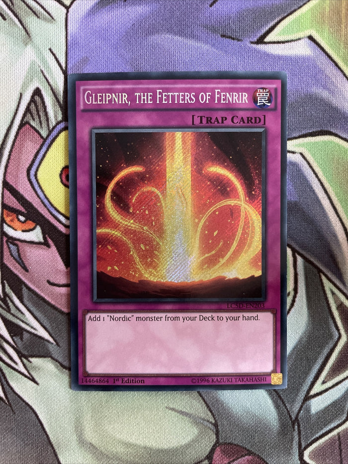 LC5D-EN203 Gleipnir, The Fetters Of Fenrir Secret 1st Edition NM Yugioh Card