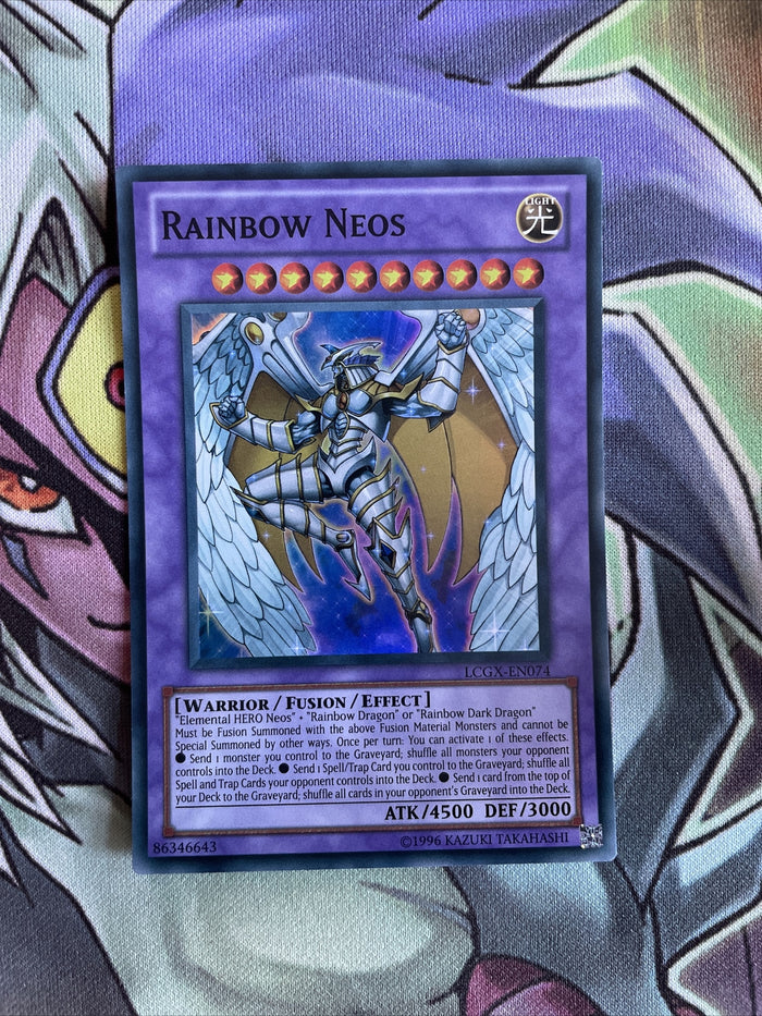LCGX-EN074 Rainbow Neos Super Rare UNL Edition NM Yugioh Card
