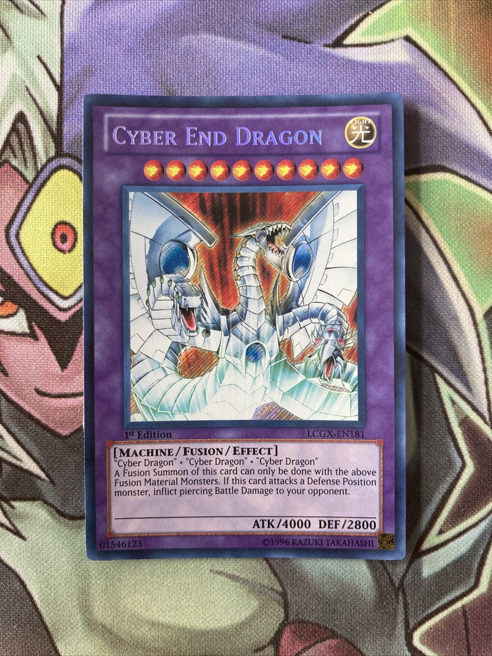 LCGX-EN181 Cyber End Dragon Secret Rare 1st Edition NM Yugioh Card