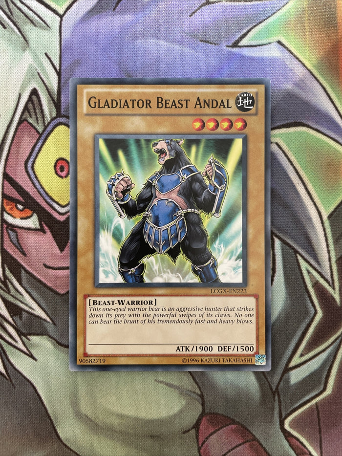 LCGX-EN223 Gladiator Beast Andal Common UNL Edition NM Yugioh Card