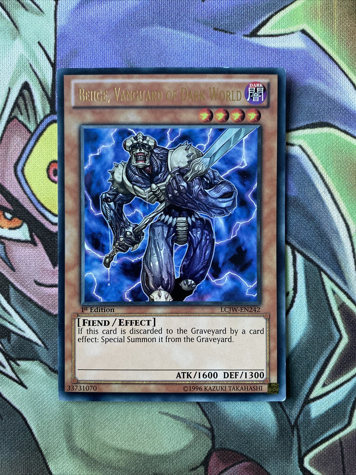 LCJW-EN242 Beiige, Vanguard Of Dark World Ultra Rare 1st Edition NM Yugioh Card