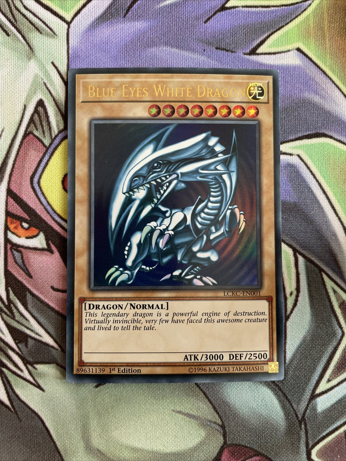 LCKC-EN001 Blue-Eyes White Dragon Ultra Rare 1st Edition NM Yugioh Card