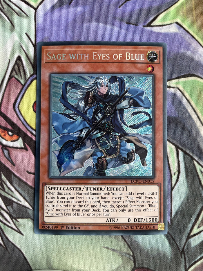 LCKC-EN015 Sage With Eyes Of Blue Secret Rare 1st Edition NM Yugioh Card