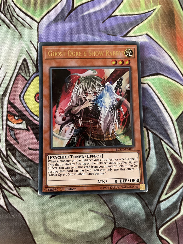 LCKC-EN078 Ghost Ogre & Snow Rabbit 1st Edition LP Yugioh Card
