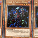 RIRA EN032 Yugioh cards x 3 Playset Rare Tlakalel His malevolent Majesty