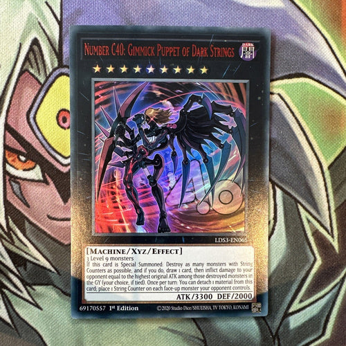 LDS3-EN065 Number C40: Gimmick Puppet Of Dark Strings Red 1st Edition NM Yugioh