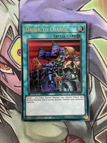 SS03-ENV01 Order To Charge Ultra Rare Speed Duel NM Yugioh Card