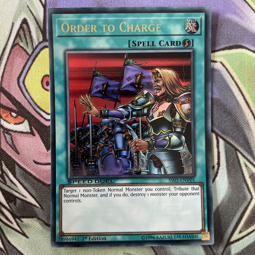 SS03-ENV01 Order To Charge Ultra Rare Speed Duel NM Yugioh Card