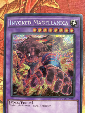 FUEN-EN031 Invoked Magellanica - Secret Rare - 1st Edition Yugioh (back)
