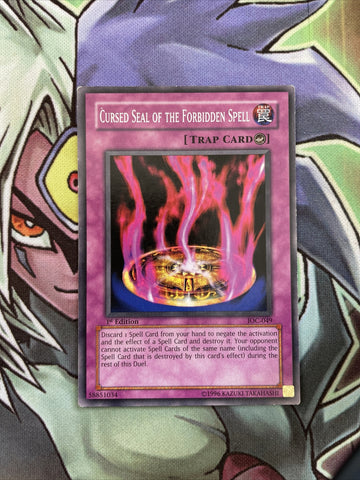 IOC-049 Cursed Seal Of  The Forbidden Spell Common 1st Edition NM Yugioh Card