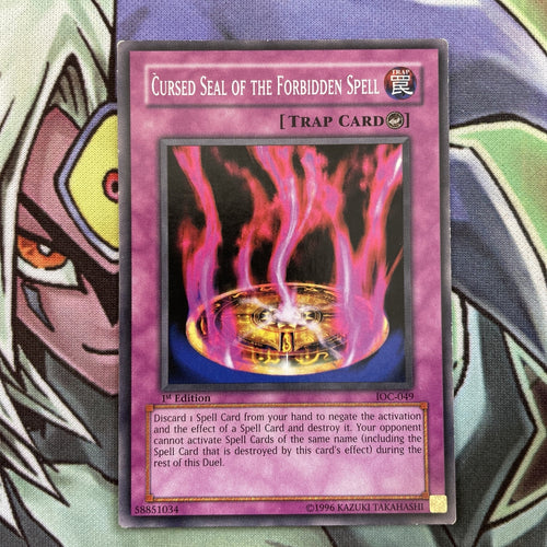 IOC-049 Cursed Seal Of  The Forbidden Spell Common 1st Edition NM Yugioh Card