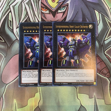 MAGO-EN130 x3 Superdimensional Robot Galaxy Destroyer Rare Excellent Cond Yugioh