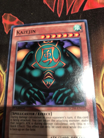 LCJW-EN225 YUGIOH KAZEJIN 1st edition (back)