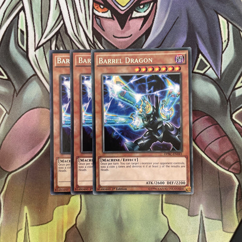 DPBC-EN041 x3 Barrel Dragon Rare Excellent Condition Yugioh