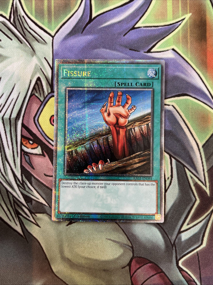 RA03-EN084 Fissure Quarter Century Secret 1st Edition NM Yugioh Card