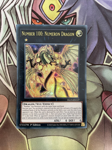 DLCS-EN117 Number 100: Numeron Dragon Ultra Rare 1st Edition NM Yugioh