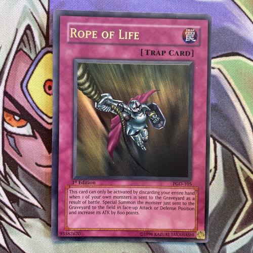 PGD-105 Rope Of Life Ultra Rare 1st Edition Near Mint Yugioh Card