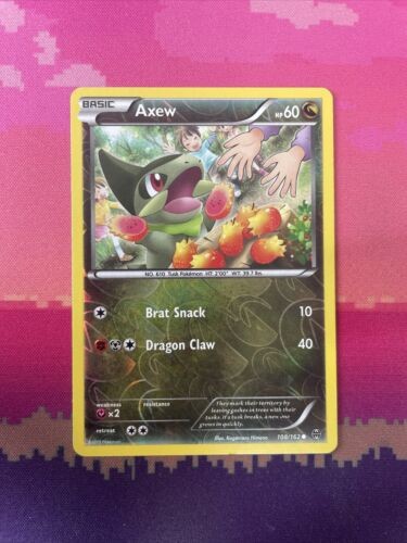 Pokemon Card Axew Breakthrough Reverse Holo 108/162 Near Mint
