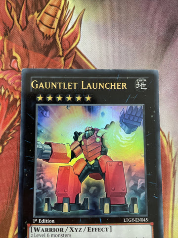 LTGY-EN045 Gauntlet Launcher Ultra Rare Yugioh Card 1st Edition New (back)