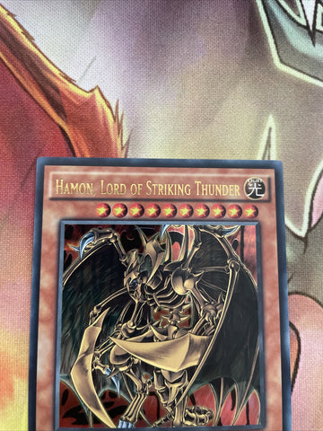 DUSA EN097 Hamon, Lord of Striking Thunder Yugioh 1st Edition Card (back)